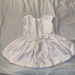 18-24month white and silver Formal Dress